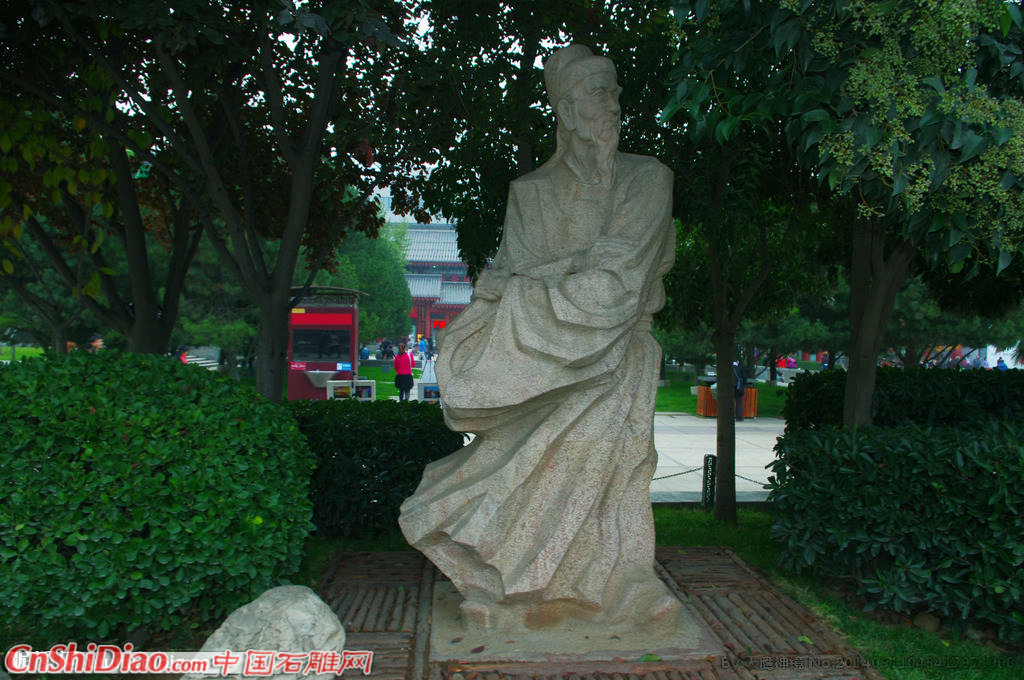 唐代名人 广场雕像图片