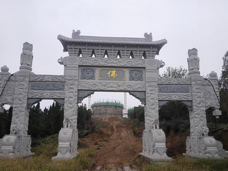 佛-寺庙石雕牌坊