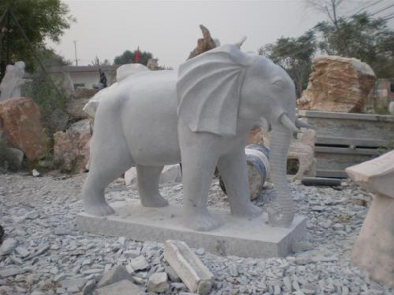 石雕大象制作过程