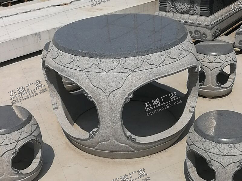 仿古石雕圆桌