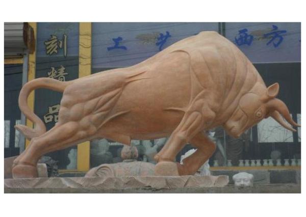 石雕牛_石雕华尔街牛图片