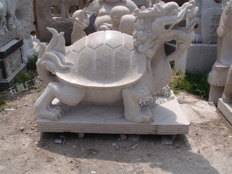 石材雕刻龙龟摆件