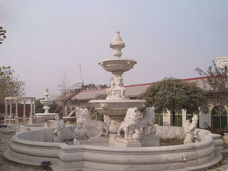 欧式风格雕刻石喷泉