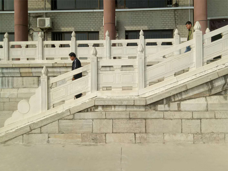 汉白玉台阶走廊石护栏
